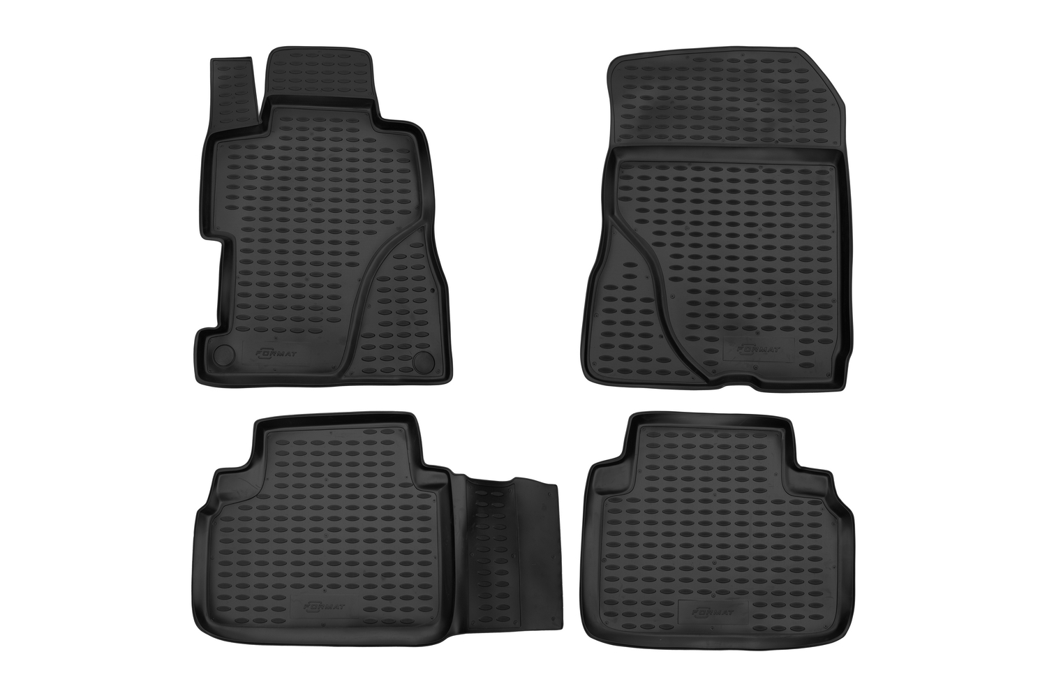 Коврики в салон для HONDA Civic 4D (VIII, VIIIr), 2005-2012, 4 шт. (ПУ, повышенная износост / Хонда Цивик