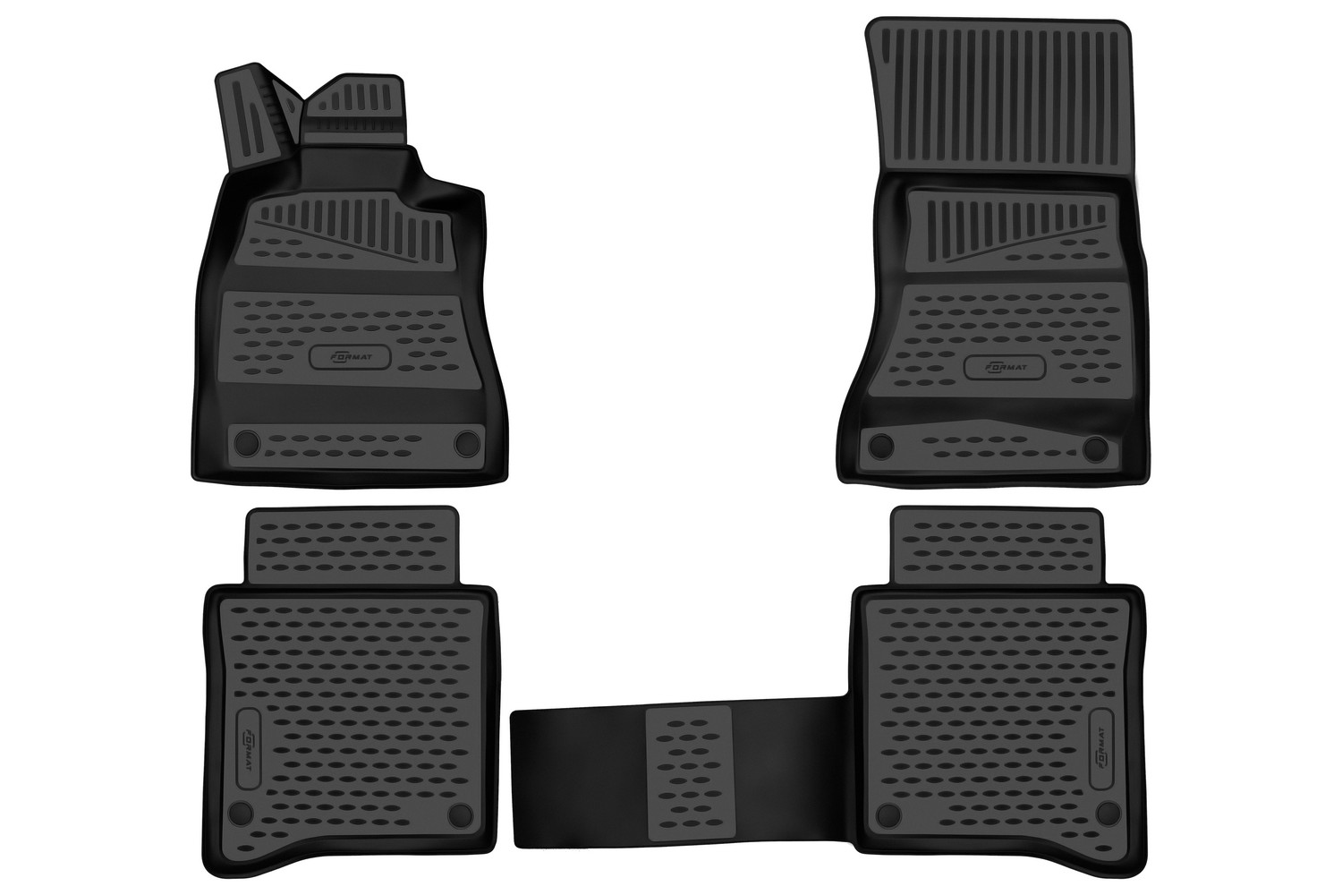 Коврики 3D в салон для MERCEDES-BENZ S-klasse (VII (W223)) 2020-, седан, Европа, 4шт. (ПУ, повышенная износостойкость) / Мерседес Бенц S клас / Мерсед