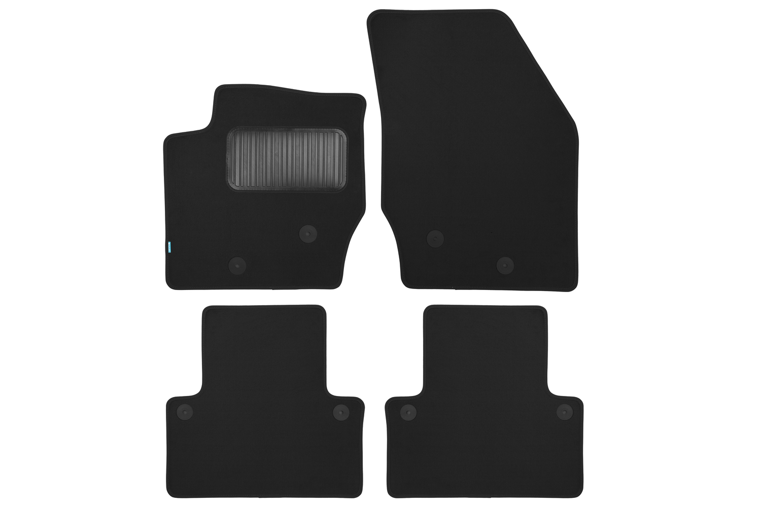 Коврики в салон Klever Premium VOLVO XC90 АКПП 2002-2006, 2006-2014, внед., 4 шт. (текстиль) / Вольво ХС90