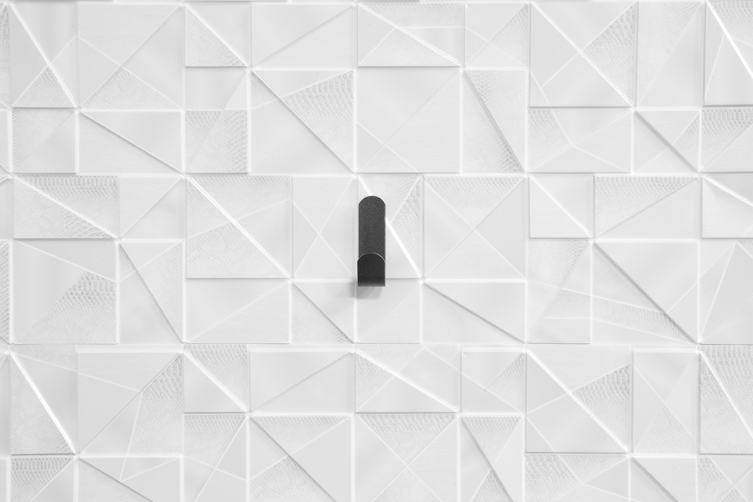 Набор крючков (5 шт.) для ванной комнаты, черные (сталь)