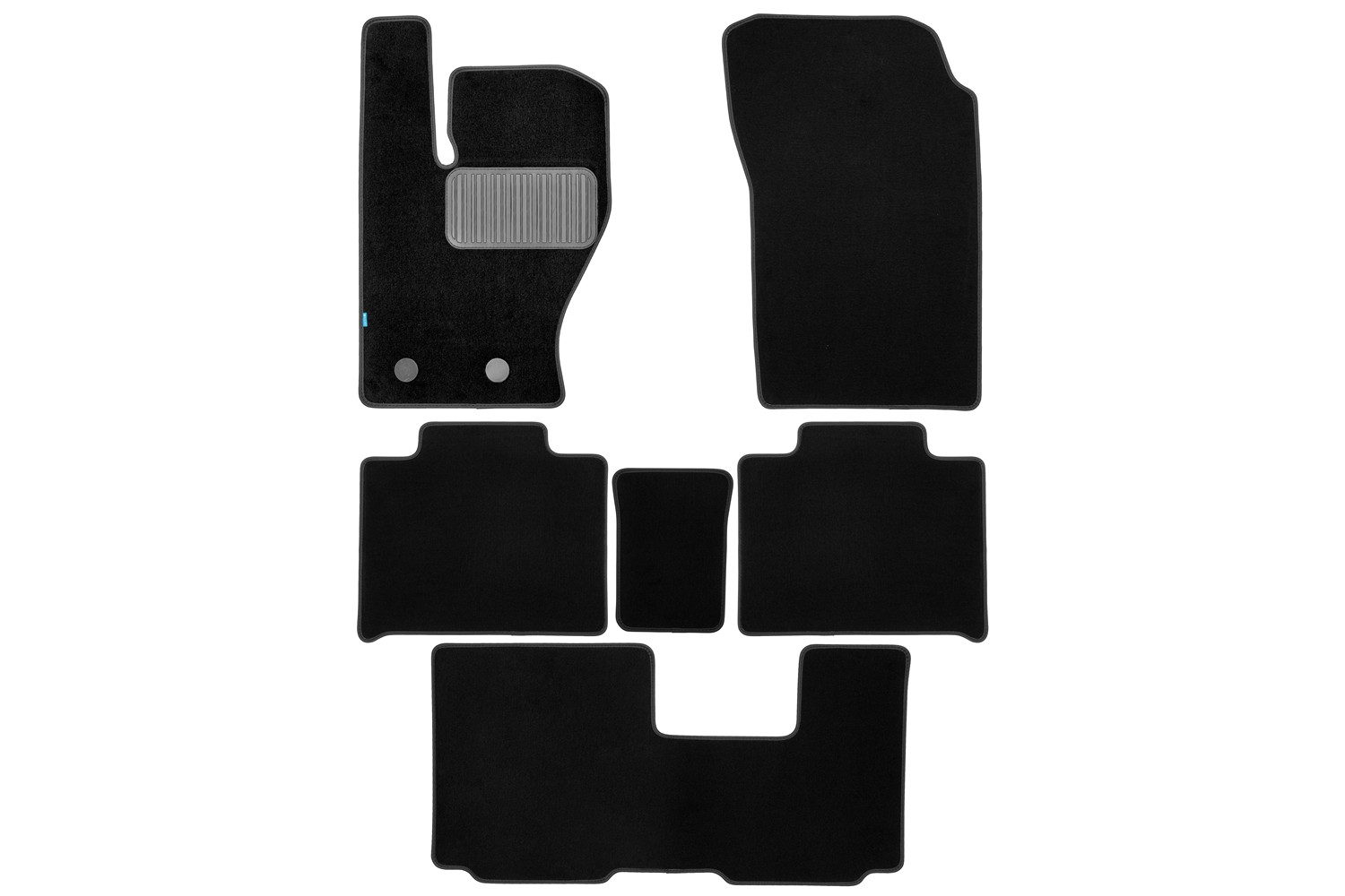 Коврики ворсовые для HAVAL H9 2024 - н.в. (II) Внедорожник 5 дв. - 6 шт. коврики текстильные в салон Klever Premium / Хавал Н9