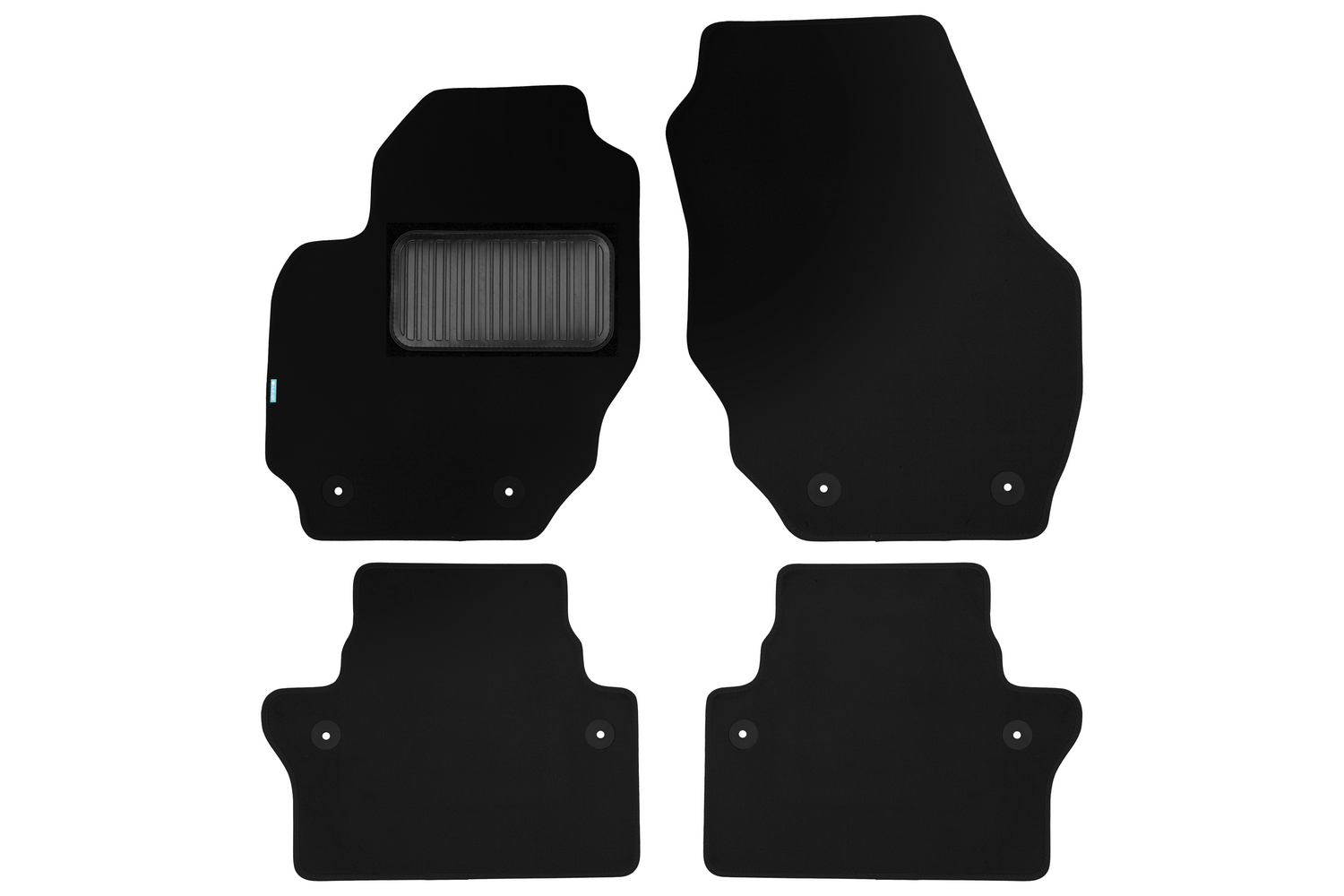 Коврики в салон Klever Premium VOLVO XC70 АКПП 2007-2013, 2013-2016, внед., 4 шт. (текстиль) / Вольво ХС70