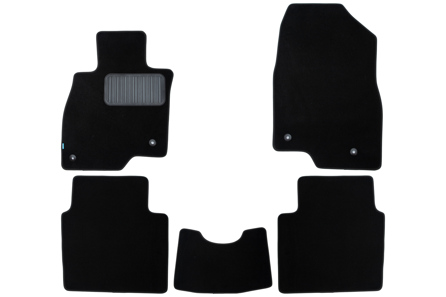 Коврики в салон Klever Premium MAZDA 6 2018-, сед., 5 шт. (текстиль) / Мазда