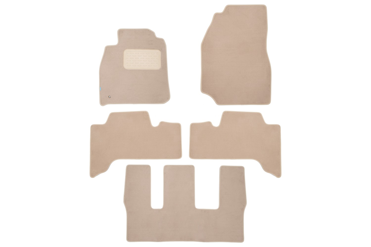 Коврики в салон Klever Premium TOYOTA Land Cruiser 100 АКПП 1998-2002, 2002-2005, 2005-2007, внед., 5 шт. (текстиль, бежевые) / Тойота Ленд крузер