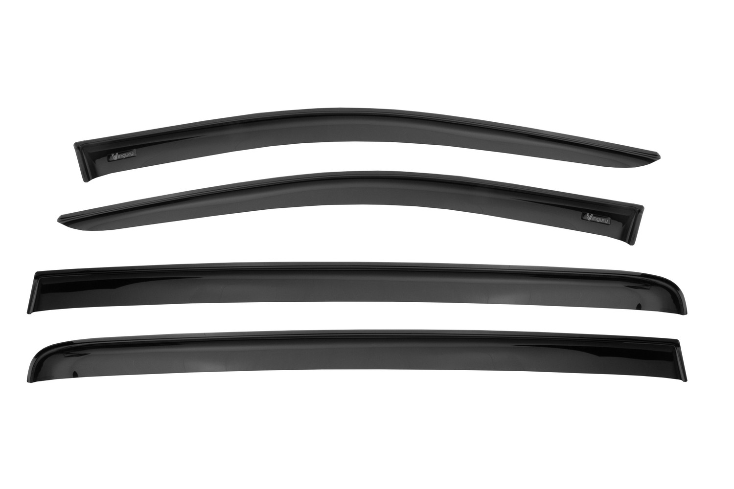 Дефлекторы окон Vinguru KIA Sportage 2018- /накладные/скотч /к-т 4 шт./ литьевой поликарбонат / Киа Спортаж