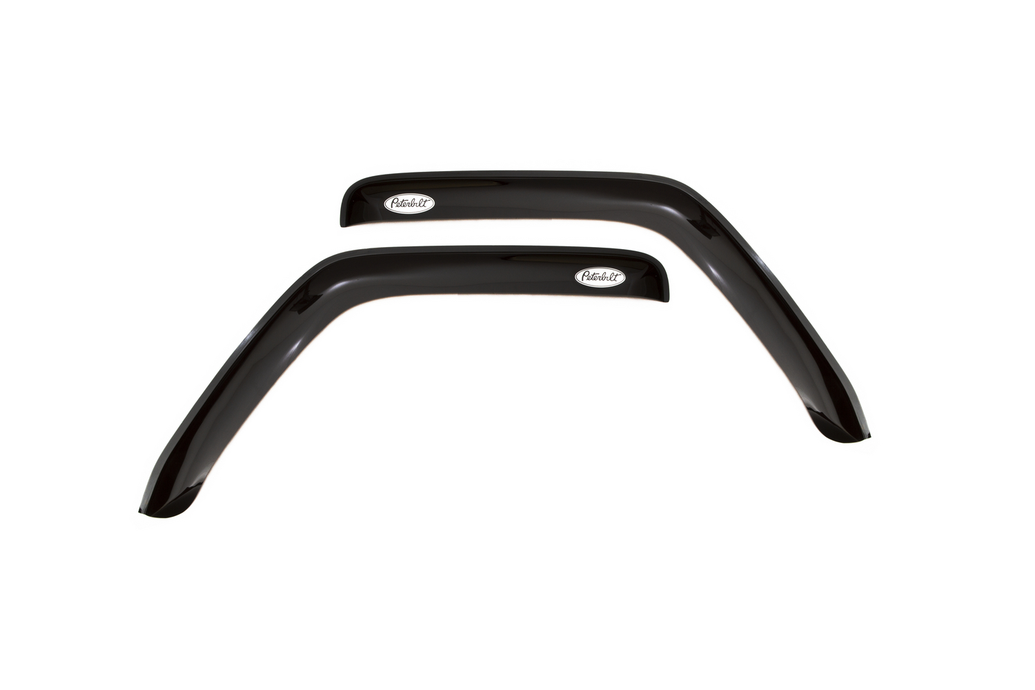 Дефлектор окон 2 шт. для PETERBILT 387 2002-2010, накладной, скотч 3М, дымчатый / Петербилт