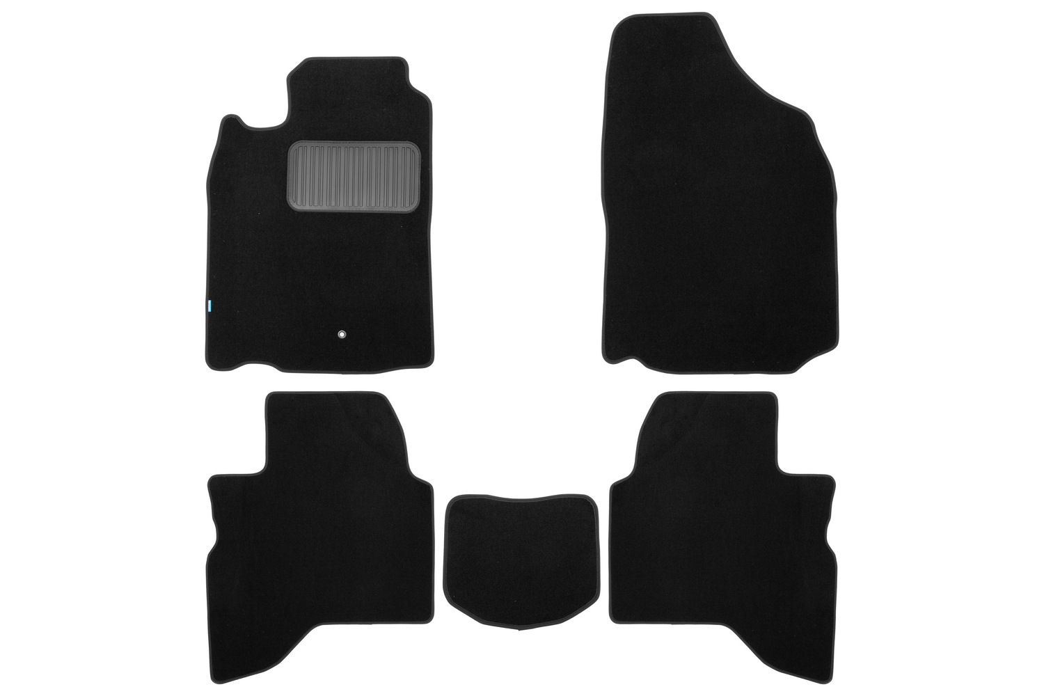 Коврики в салон Klever Premium MITSUBISHI Pajero Sport I 1998-2004, 2004-2008, внед., 5 шт. (текстиль) / Митсубиси Паджеро спорт