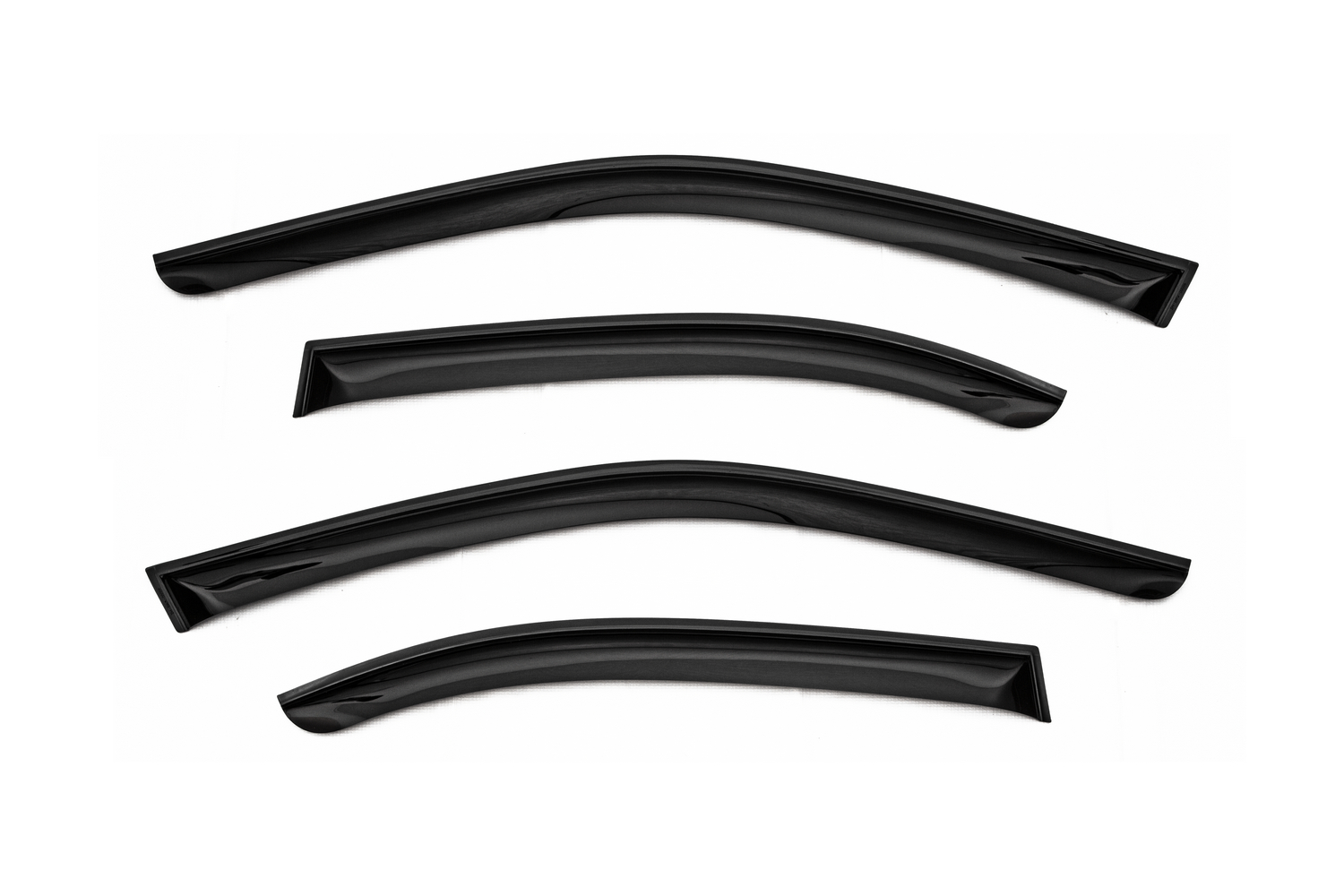 Дефлектор окон (НАКЛАДНОЙ скотч 3М) 4 шт. для BMW 5 серия IV (E39) 1995-2004 седан / БМВ Пятерка