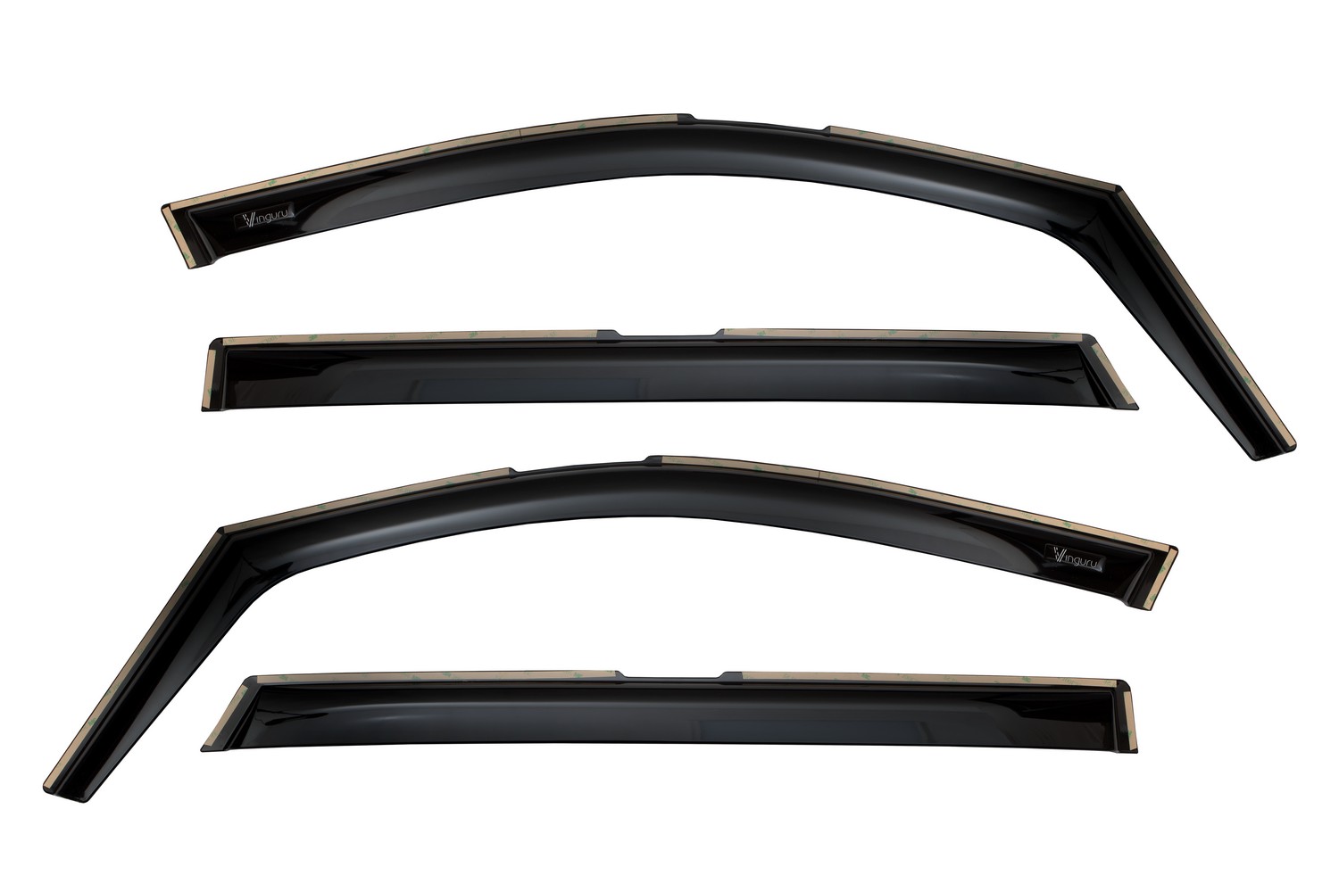 Дефлекторы окон Vinguru KIA Sorento 2020-/вставные/скотч/к-т 4 шт./литьевой поликарбонат / Киа Соренто