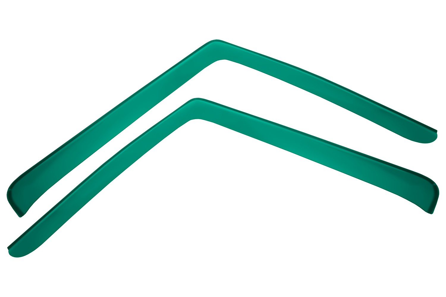 Дефлекторы окон для DAF XG 2022- зеленый (2 шт.), накладной / Даф ХГ