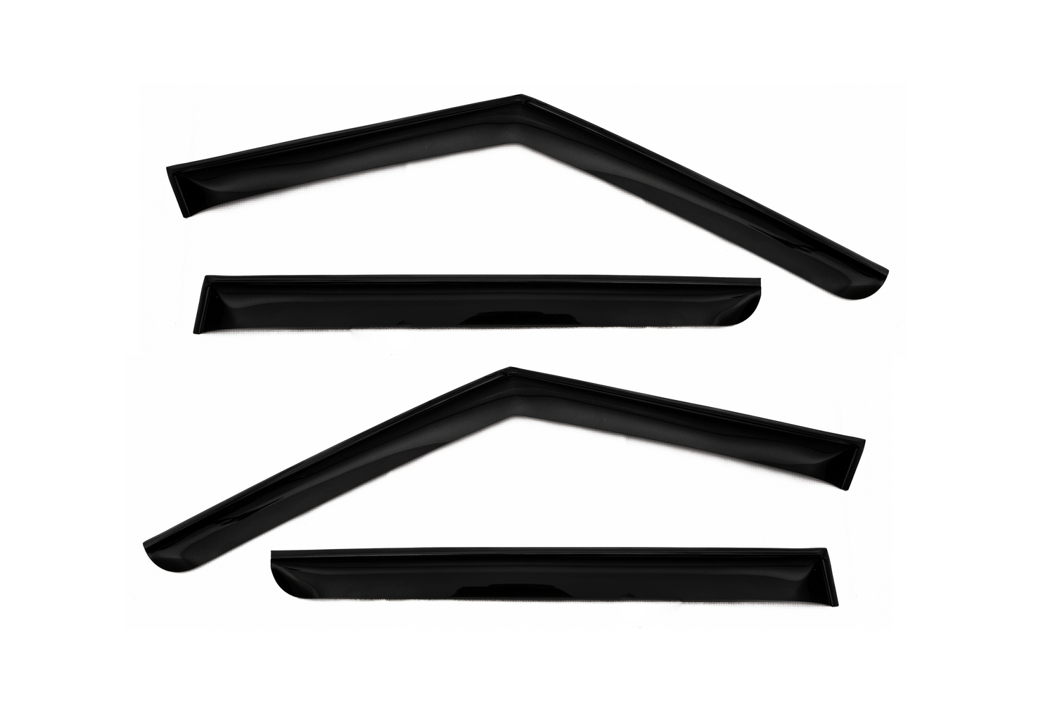 Дефлектор окон (НАКЛАДНОЙ скотч 3М) 4 шт. для LAND ROVER DISCOVERY III 2004-2009 внедорожник / Ленд Ровер Дискавери