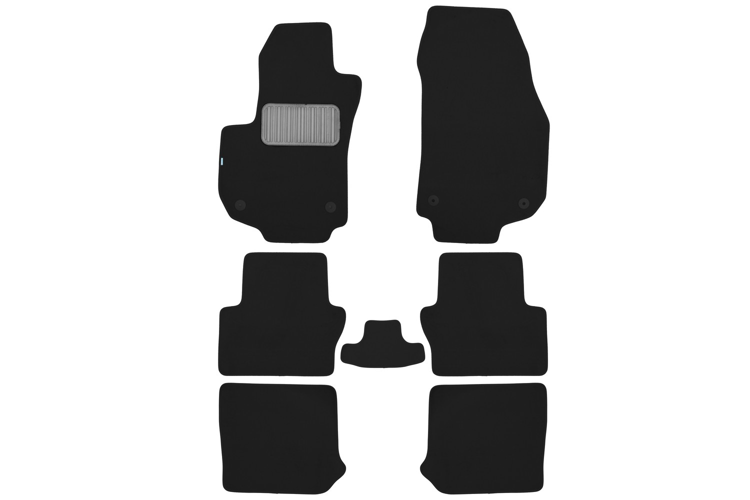Коврики в салон Klever Premium OPEL Zafira B 2005-2008, 2008-2014, мв., 7 шт. (текстиль) / Опель Зафира