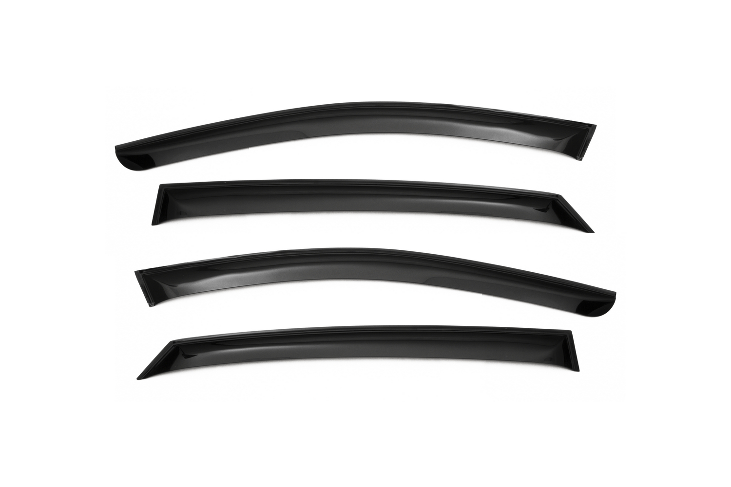 Дефлектор окон (НАКЛАДНОЙ скотч 3М) 4 шт., для CHERY TIGGO 2 2017-, кроссовер / Черри Тигго 2