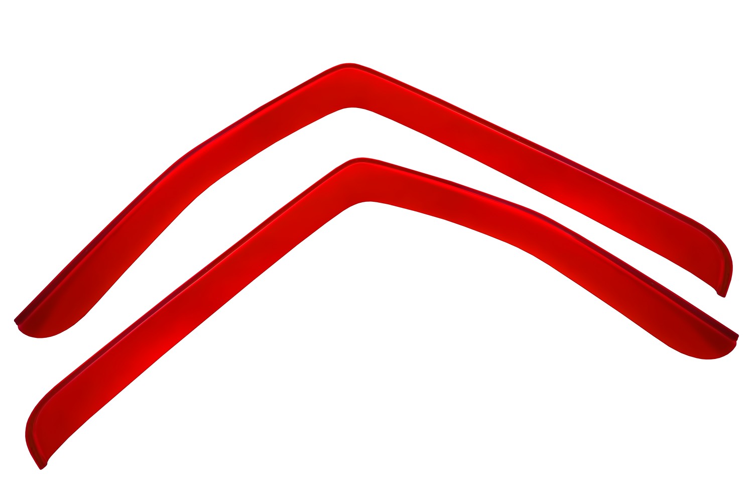 Дефлекторы окон для FAW J6 2007- красный (2 шт.), накладной / ФАВ Джей 6