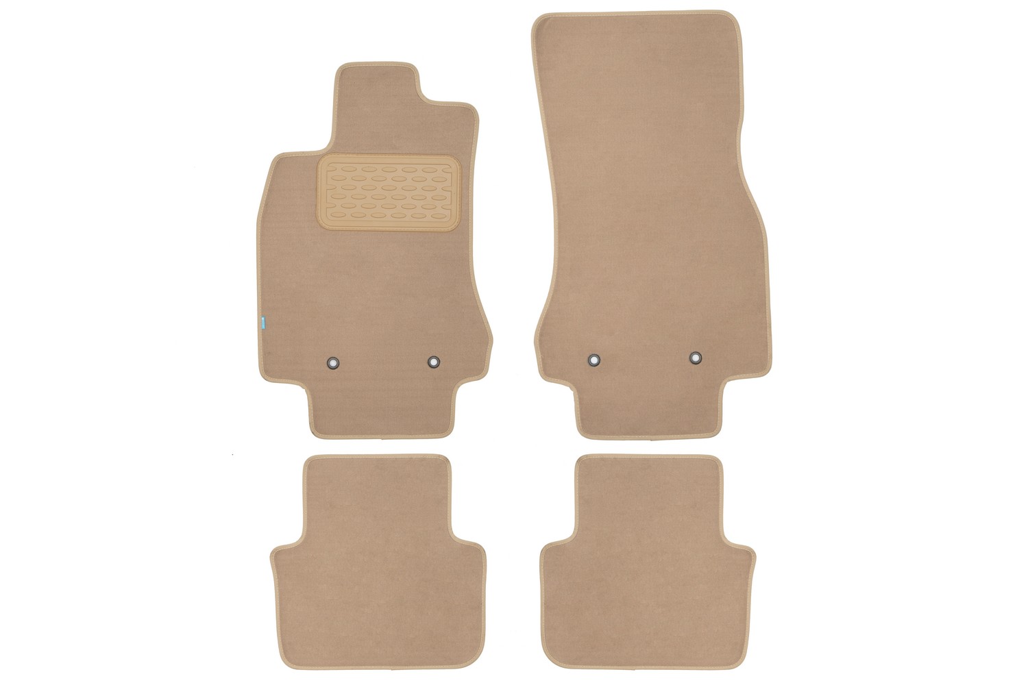 Коврики в салон Klever Premium JAGUAR XF 2009-2011, 2011-2015, сед., 4 шт. (текстиль, бежевые) / Ягуар ХФ