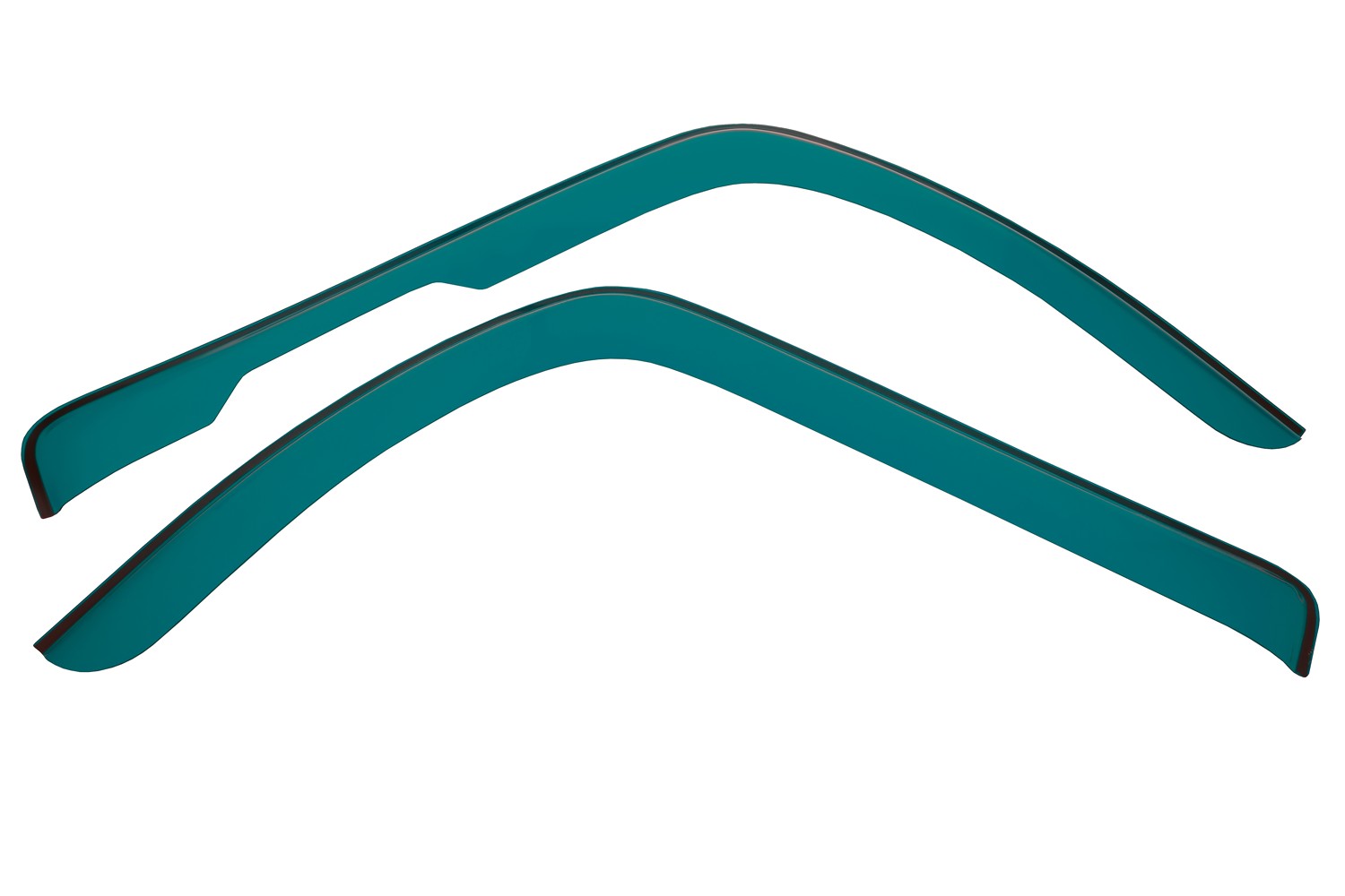 Дефлекторы окон для DongFeng C80, C120, Z80 2023- зеленый (2 шт.), накладной / ДонгФенг С120