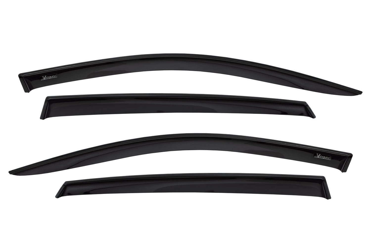 Дефлекторы окон Vinguru RENAULT Arkana 2019- /кроссовер/накладные/скотч/к-т 4 шт./акрил / Рено Аркана