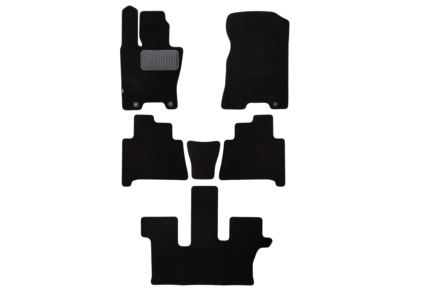 Коврики в салон Klever Premium KIA Mohave (Borrego) 2020-, внед., 6 шт. (текстиль) / Киа Мохав