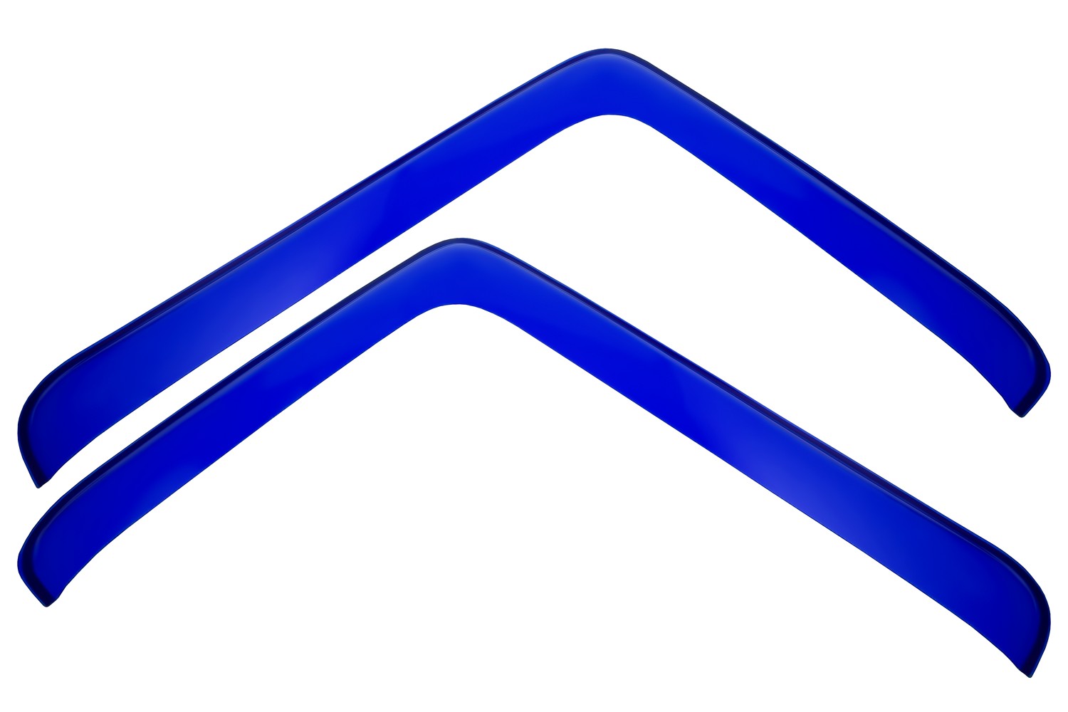 Дефлекторы окон для SHACMAN X6000 2022- синий (2 шт.), накладной / Шакман Х6000