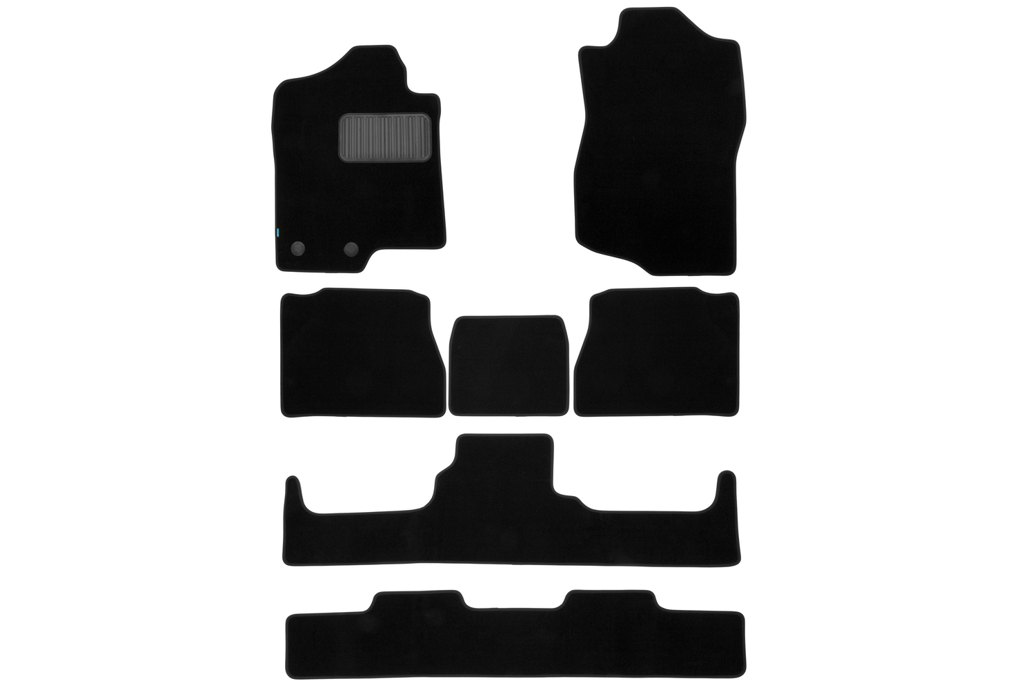 Коврики в салон Klever Premium CADILLAC Escalade 7 мест АКПП 2006-2014, внед., 7 шт. (текстиль) / Кадиллак Эскалейд