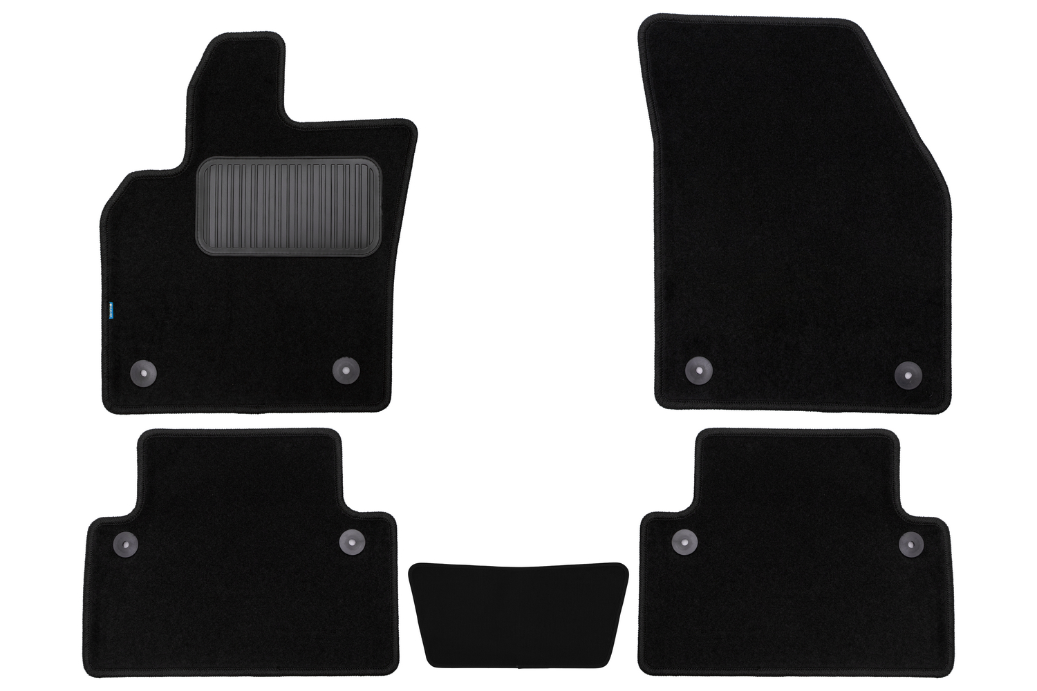 Коврики в салон Klever Premium VOLVO S40 АКПП 2004-2007, 2007-2012, сед., 5 шт. (текстиль) / Вольво С40