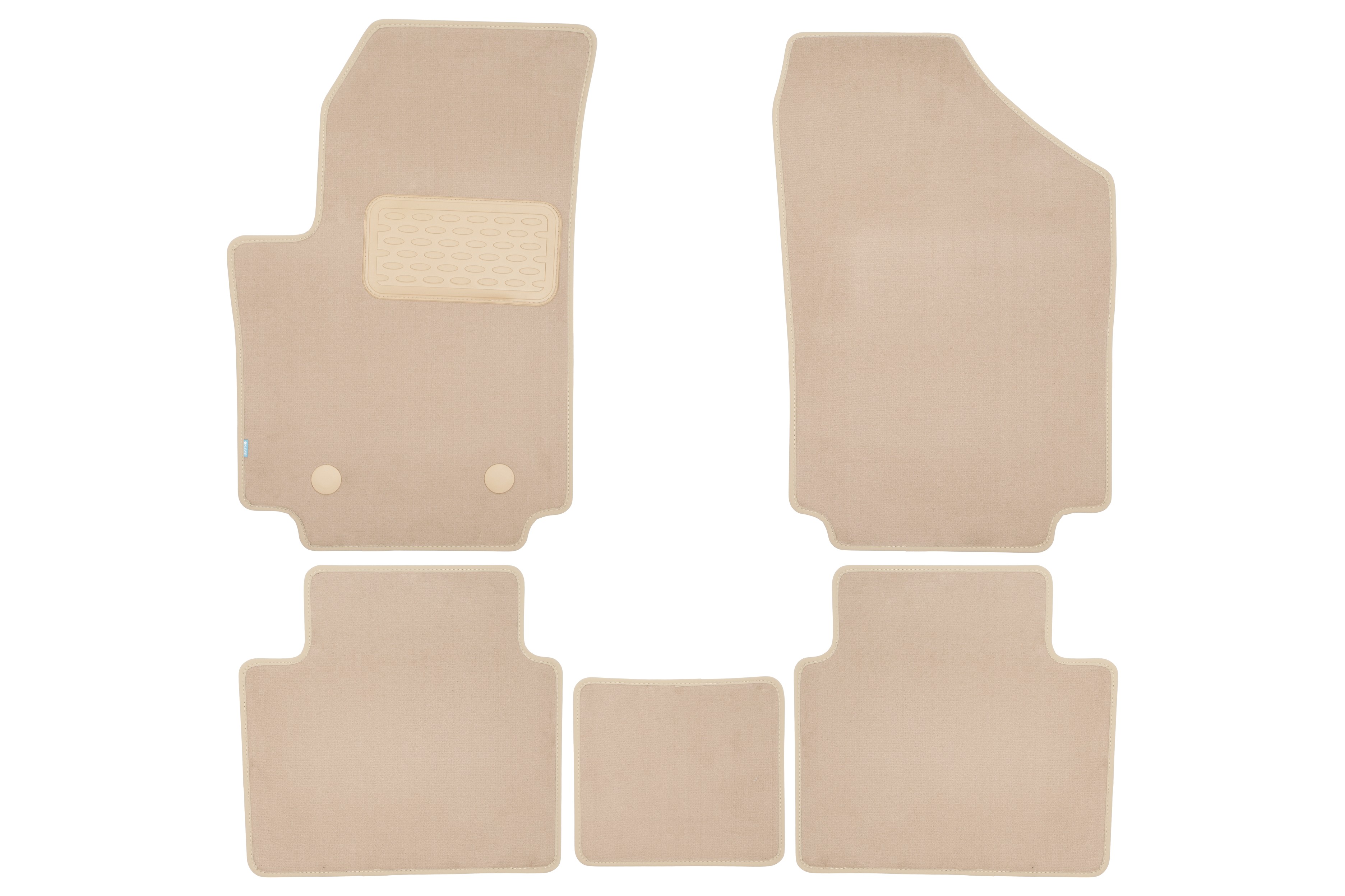 Коврики в салон Klever Premium EVOLUTE i-JOY 2022-2025,  кросс., 5шт. (текстиль, бежевые) / Эволют Ай Джой