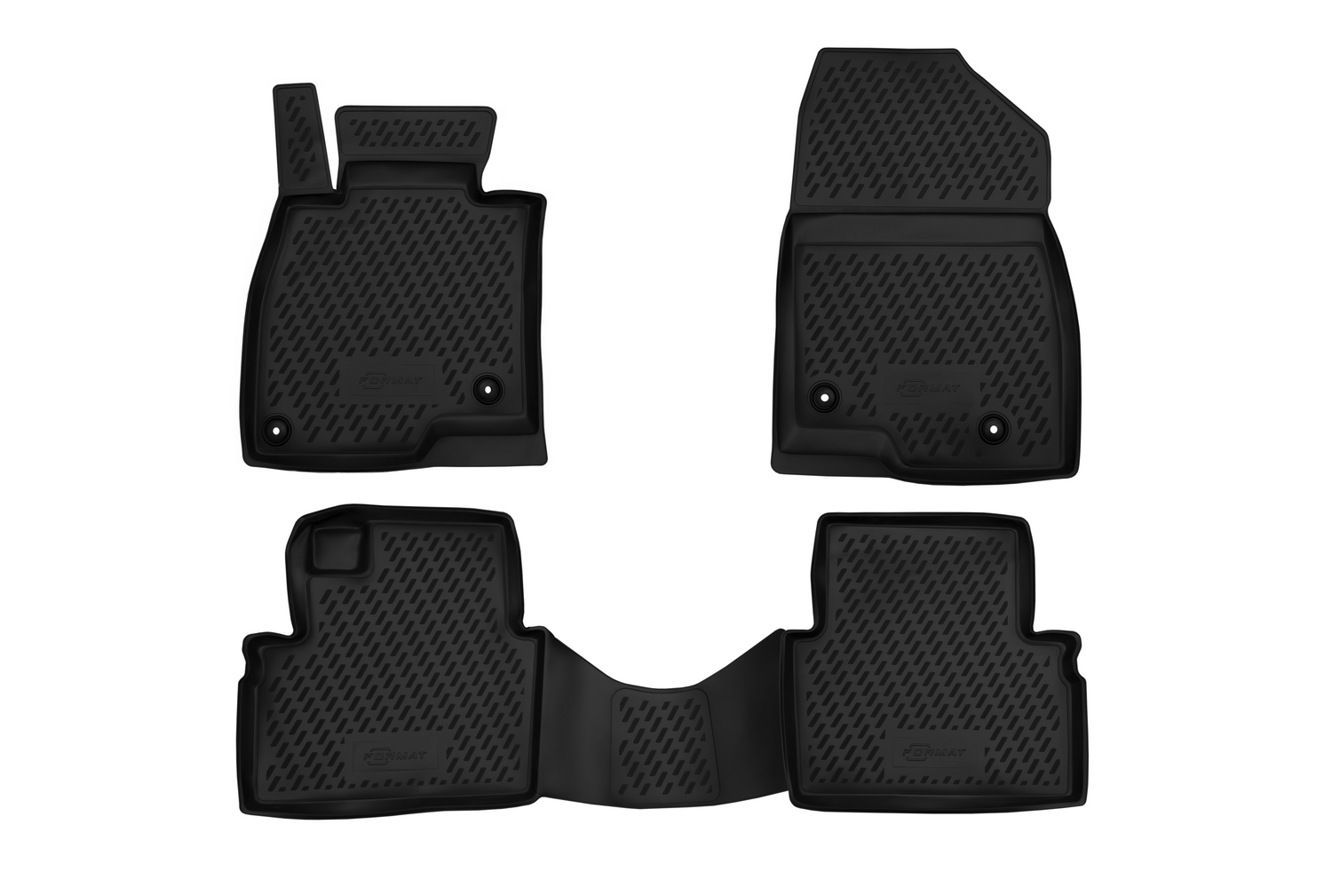 Коврики в салон для MAZDA 3 (III, III Рестайлинг), 2013-2019, 4 шт. (ПУ, повышенная износостойкость) / Мазда