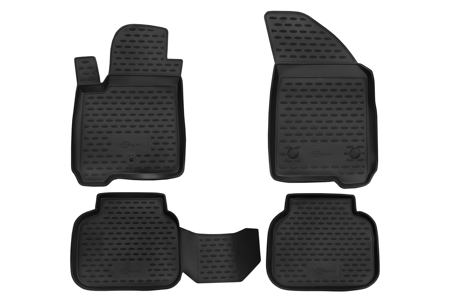 Коврики в салон для DODGE Journey (I, Ir), 2007-2020 4 шт. (ПУ, повышенная износостойкость) / Додж Джорнт