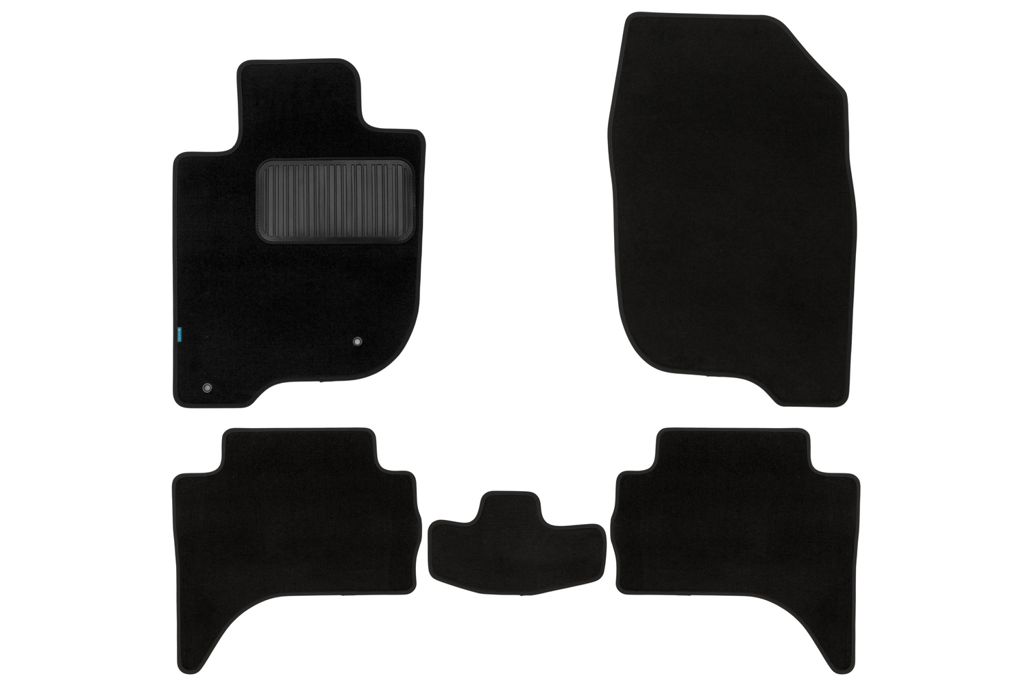 Коврики в салон Klever Premium MITSUBISHI L200, 2015-2019, 2018-, пикап, 5 шт. (текстиль) / Митсубиси Л200