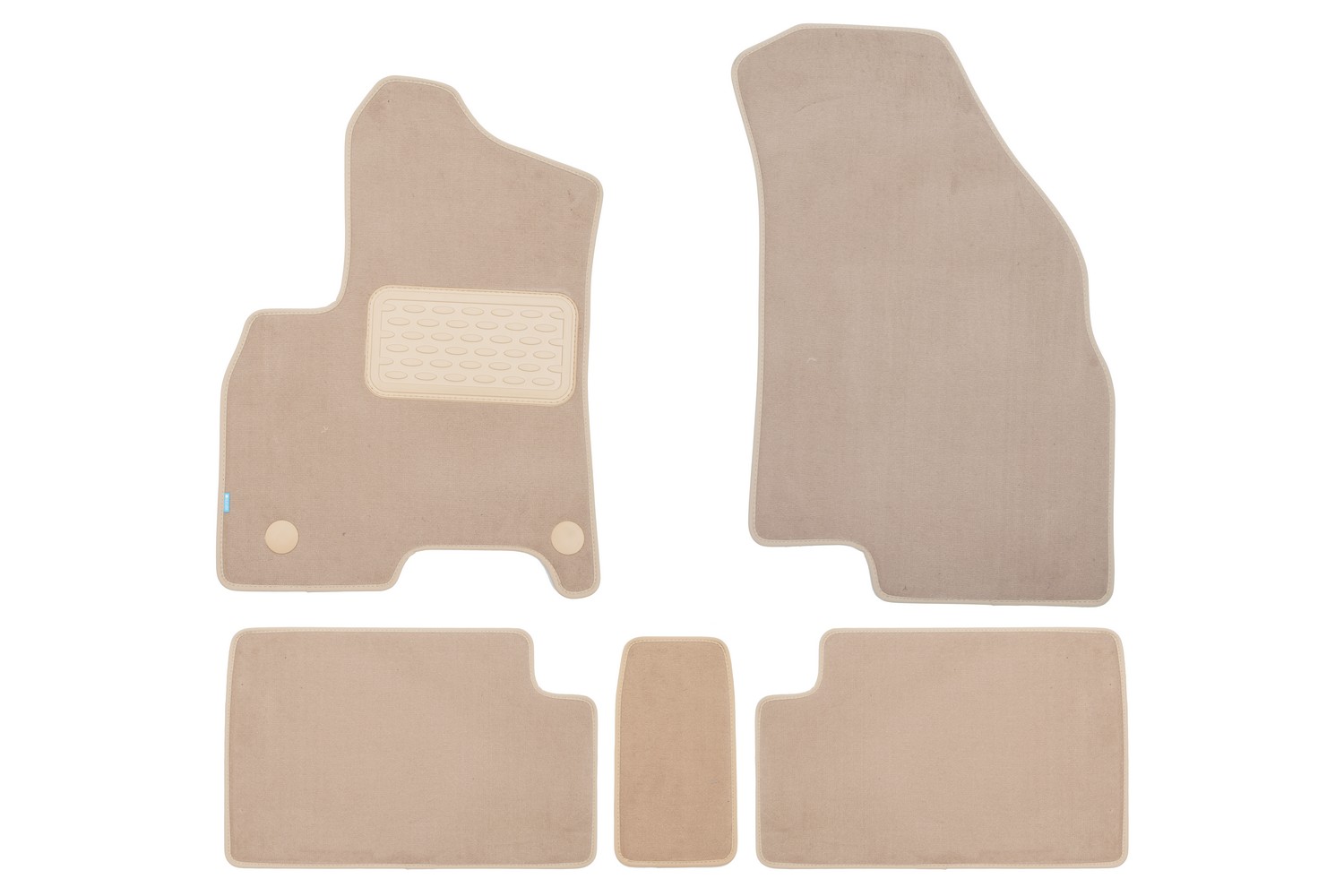 Коврики в салон Klever Premium CHERY Tiggo 7 Pro/ 7 PRO MAX (Elite, Luxury), 2020-н.в./TIGGO 7L /TENET T7 2025-н.в. кросс., 5 шт. (текстиль, бежевые) 