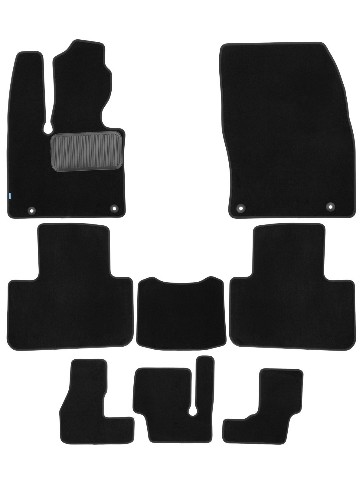 Коврики ворсовые для Nordcross 1 2025-н.в. Внедорожник 5 дв. 8 шт. коврики текстильные в салон Klever Premium