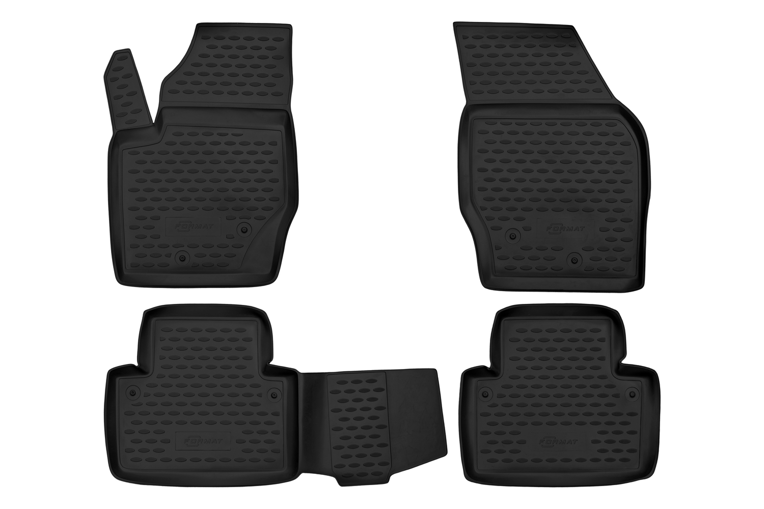 Коврики в салон VOLVO XC90 2002-2015, 4 шт. (ПУ, повышенная износостойкость) / Вольво ХС90