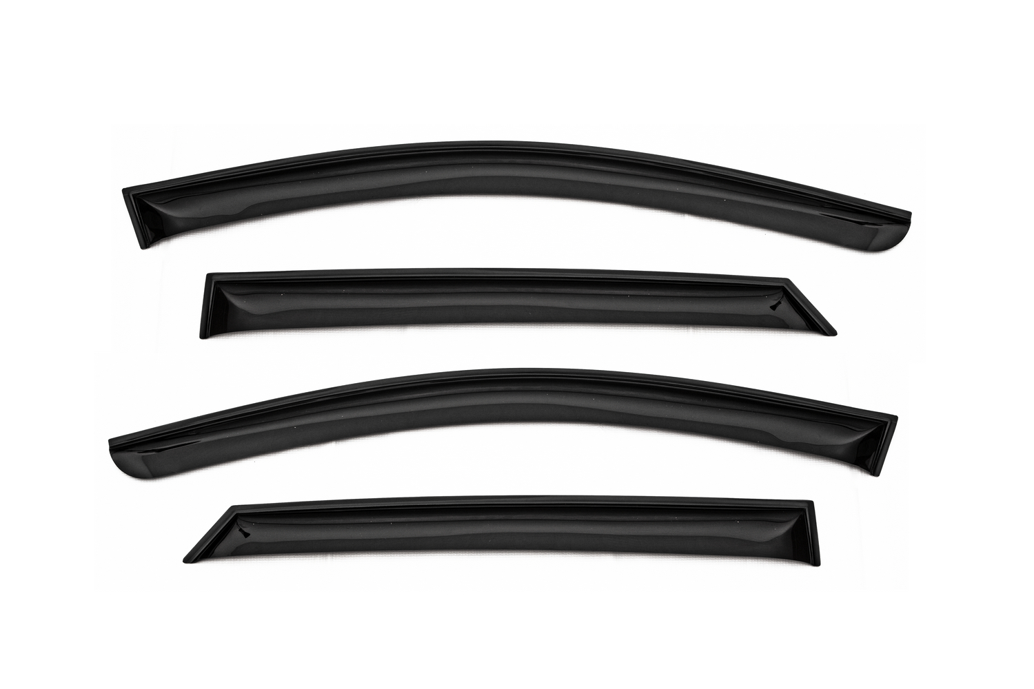 Дефлектор окон (НАКЛАДНОЙ скотч 3М) 4 шт. для HYUNDAI ix35 2010-2015 кроссовер / Хендай ИХ35