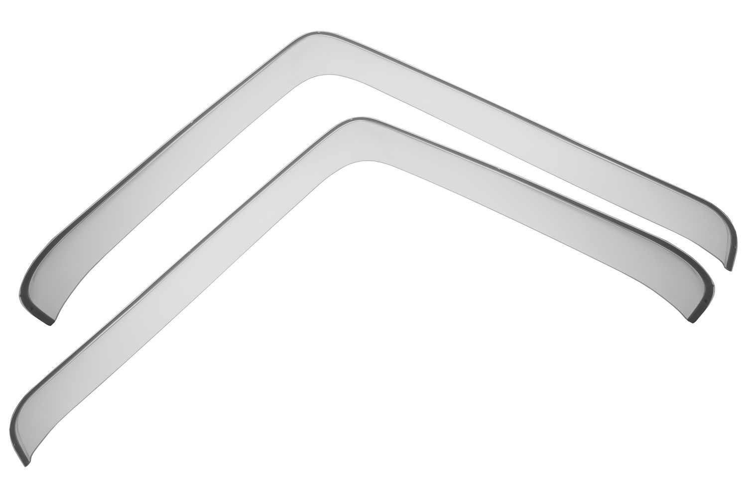 Дефлекторы окон для SHACMAN X3000 2020- прозрачный (2 шт.), накладной / Шакман Х3000