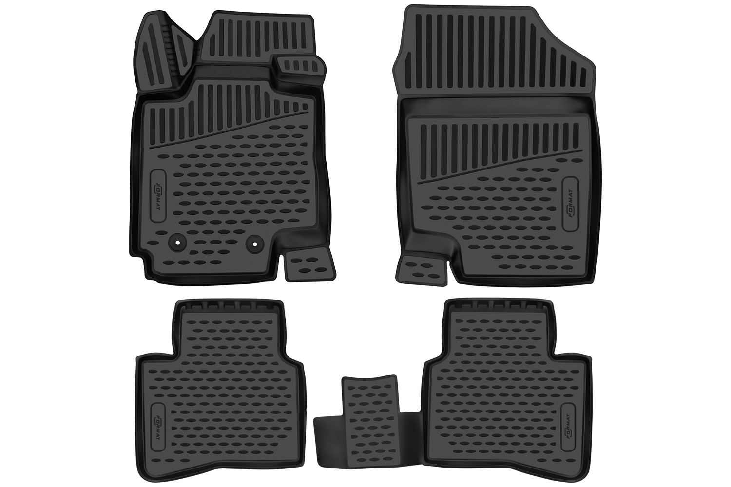 Коврики 3D в салон для JAC JS4 2020-, 4шт. (ПУ, повышенная износостойкость) / Джак ДЖИЕС4