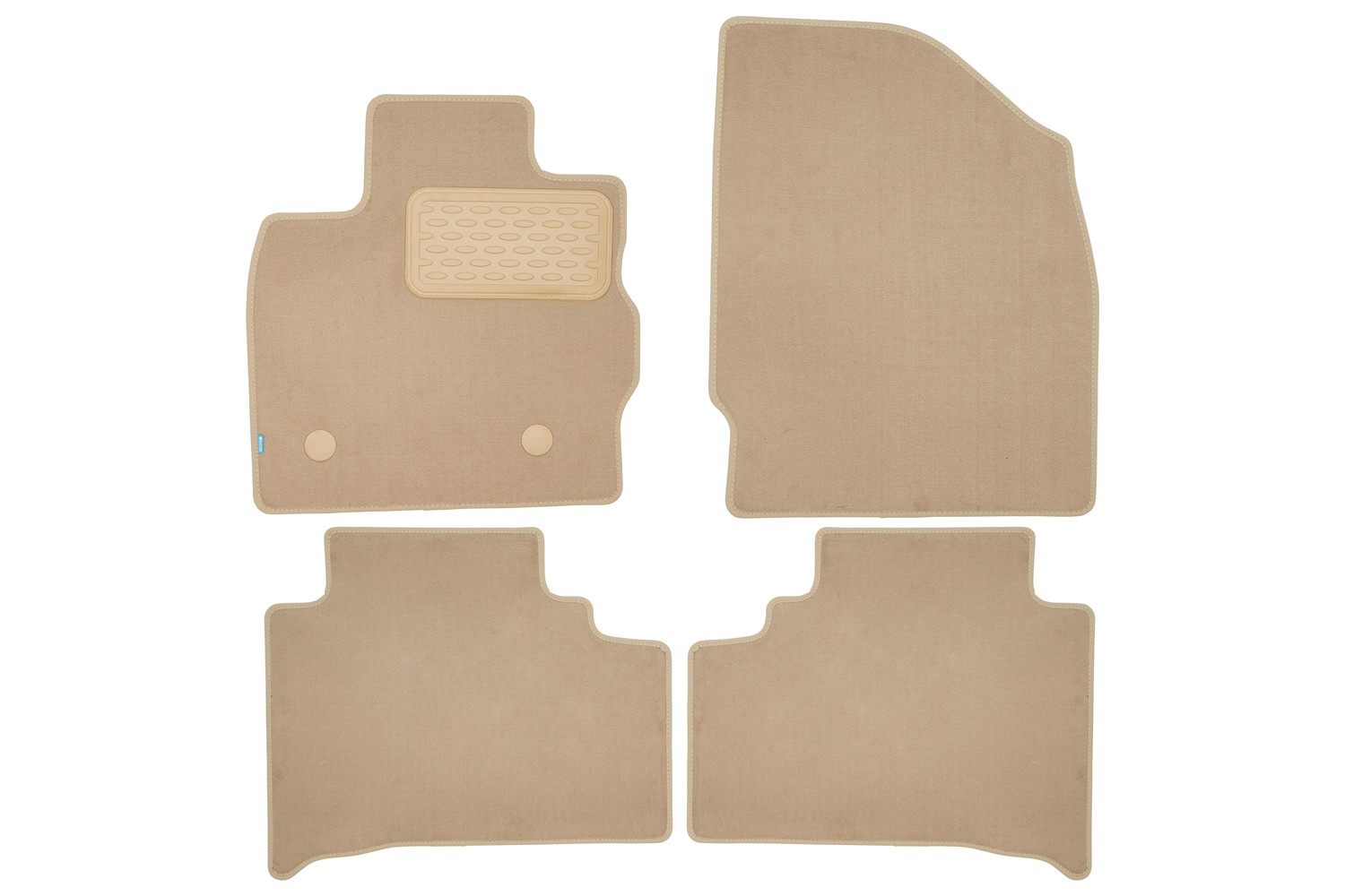 Коврики в салон Klever Premium SKYWELL ET5 2022- кросс., 4шт. (текстиль, бежевые) / Скайвел