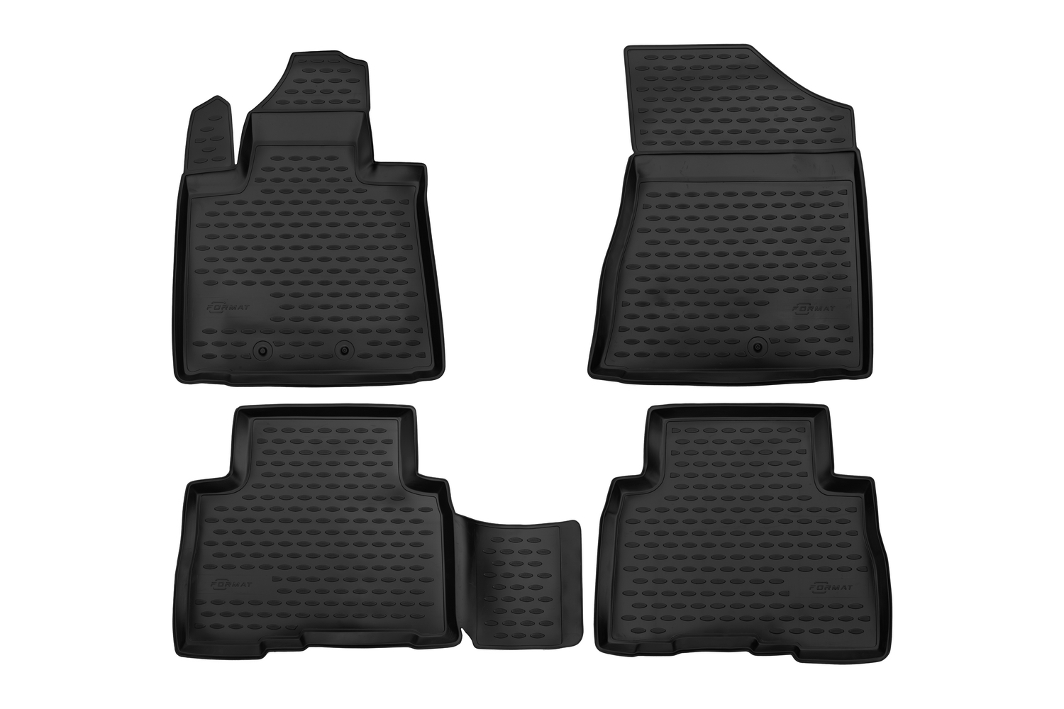 Коврики в салон для KIA Sorento (IIr), 2012-2021, 4 шт. (ПУ, повышенная износостойкость) /  / Киа Соренто