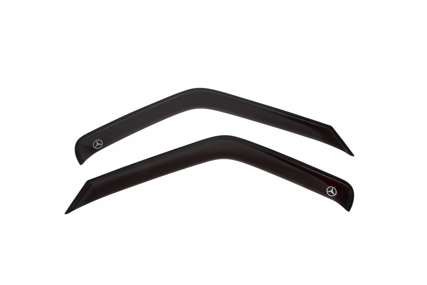 Дефлекторы окон для MERCEDES-BENZ Sprinter 1995-2008 (2 шт.), накладной / Мерседес Бенц Спринтер