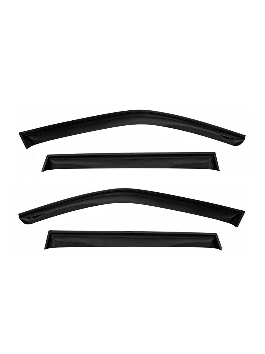 Дефлекторы окон Vinguru SUBARU Forester 2018- /накладные/скотч /к-т 4 шт./ литьевой поликарбонат / Субару Форестер