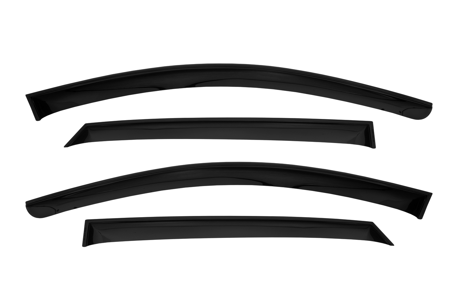 Дефлектор окон (НАКЛАДНОЙ скотч 3М) 4 шт. для KIA RIO III 2011-2017 седан / Киа Рио