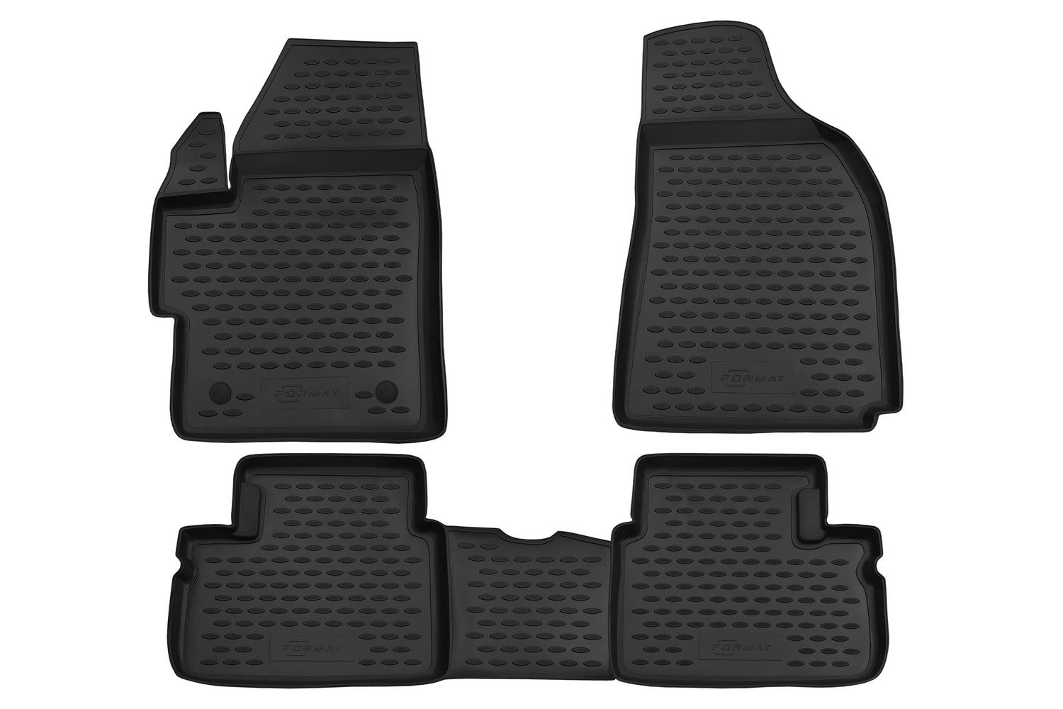 Коврики в салон для DAEWOO Matiz (II, IIr, III), 2005-2016, 4 шт. (ПУ, повышенная износосто / Деу Матиз