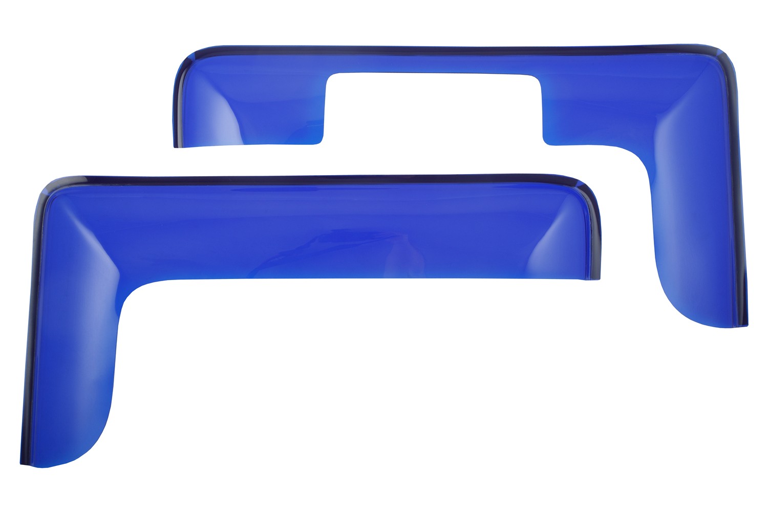 Дефлекторы окон для DAEWOO NOVUS 2012- синий (2 шт.), накладной / Деу Новус