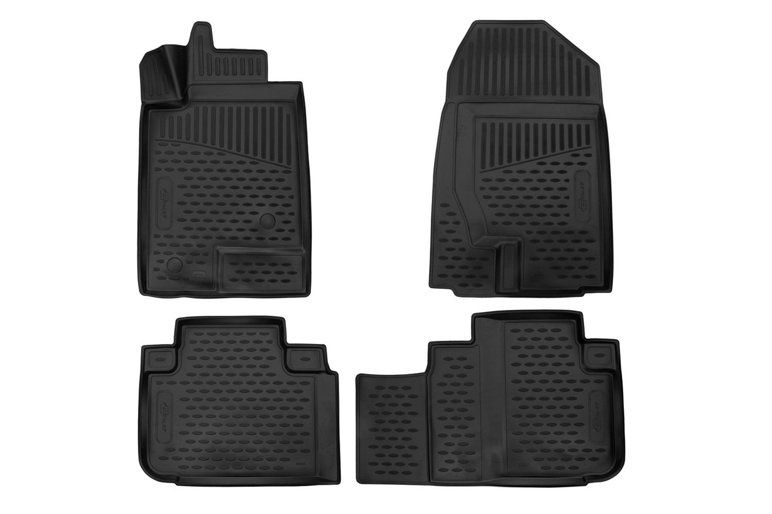 Коврики 3D в салон для HAVAL F7/F7x, 2019-2022 (I), 2022- (Ir), внед. 4шт. (ПУ, повышенная износостойкость) / Хавал Ф7, компл