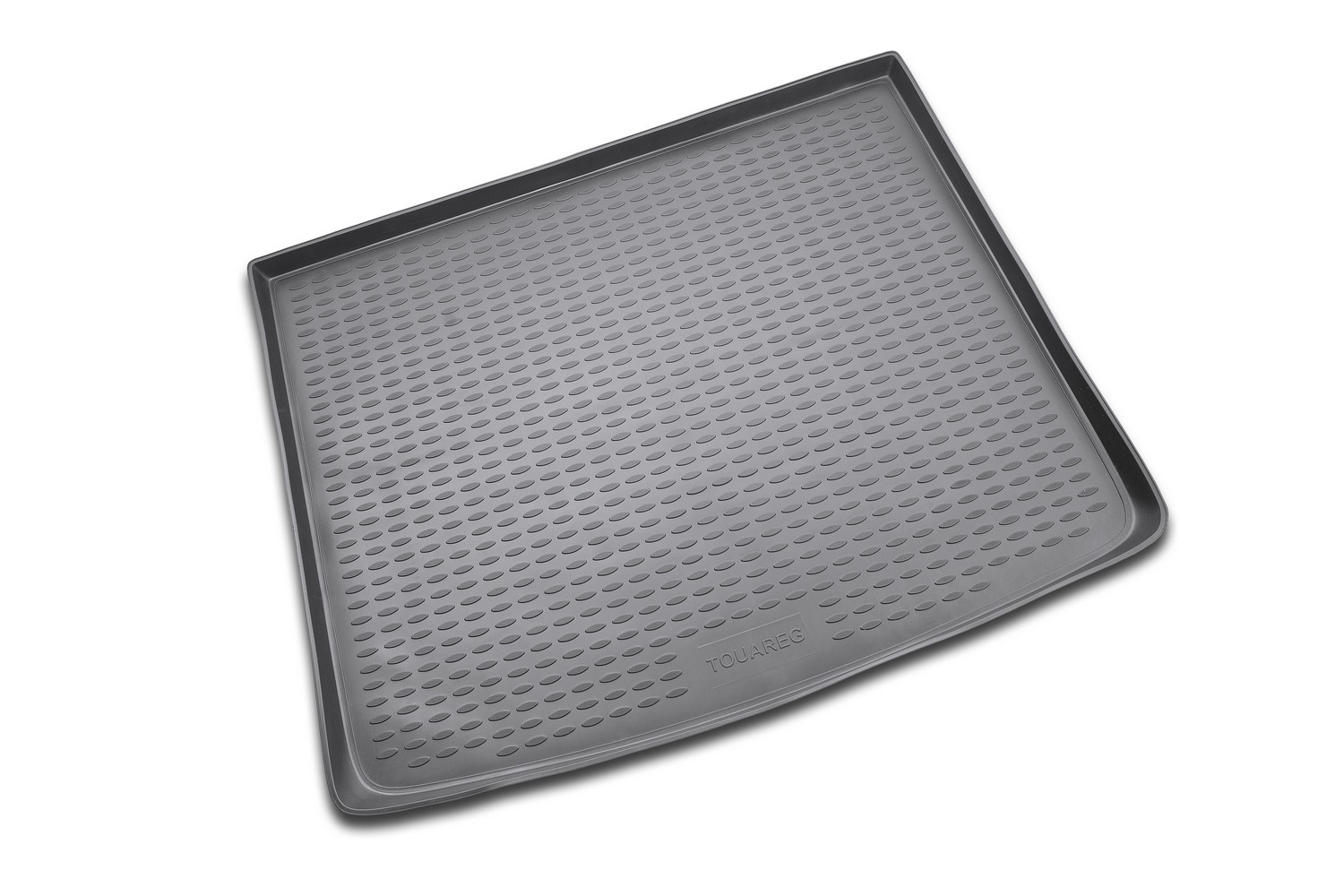 Коврик в багажник VW Touareg I 2003-2010, кросс. (полиуретан, серый) / Фольксваген Туарег