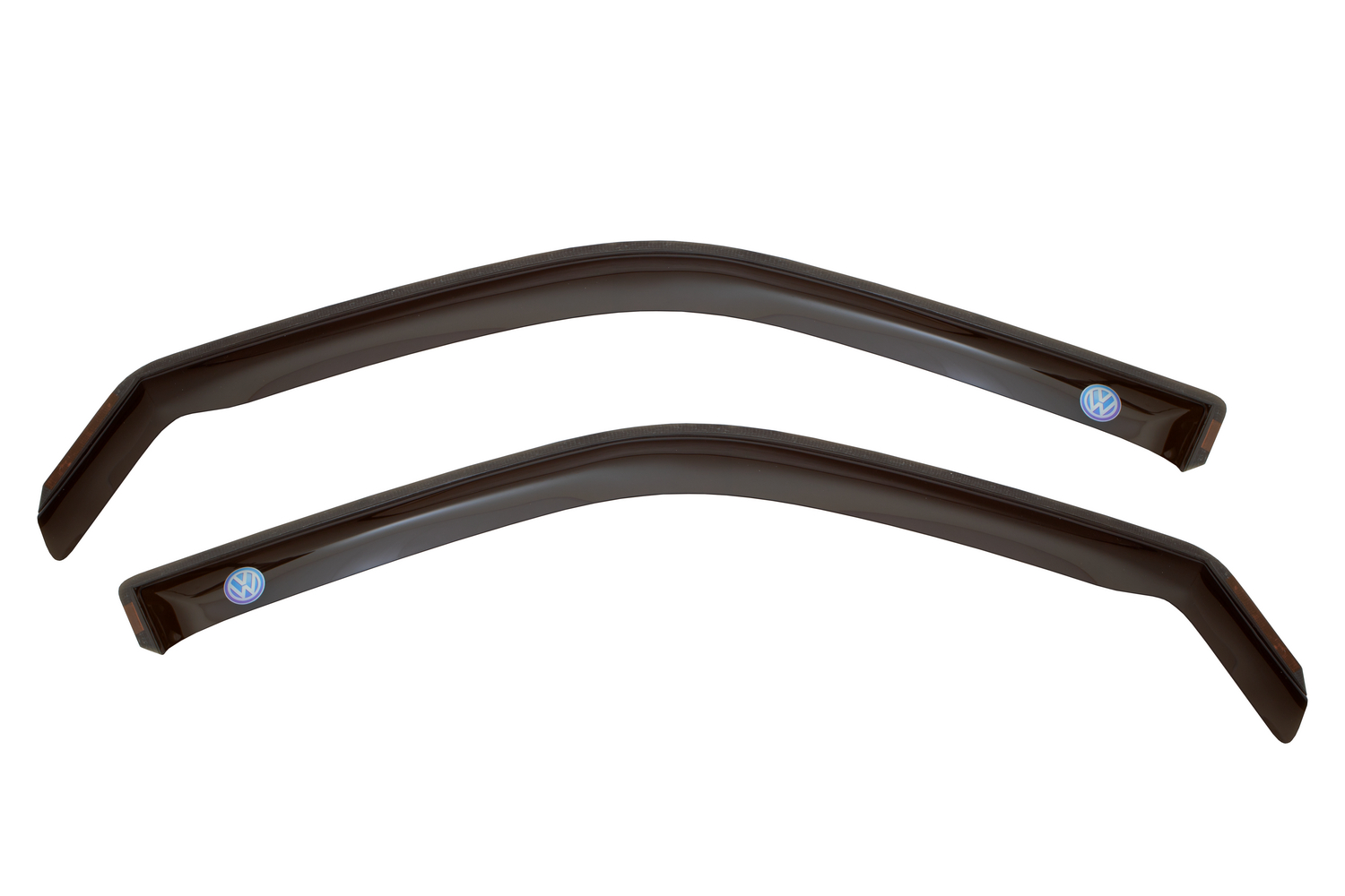 Дефлектор окон (ВСТАВНОЙ ПОД РЕЗИНКУ), 2 шт., для VOLKSWAGEN TRANSPORTER T6 2015-, микроавтобус / Фольксваген Транспортер