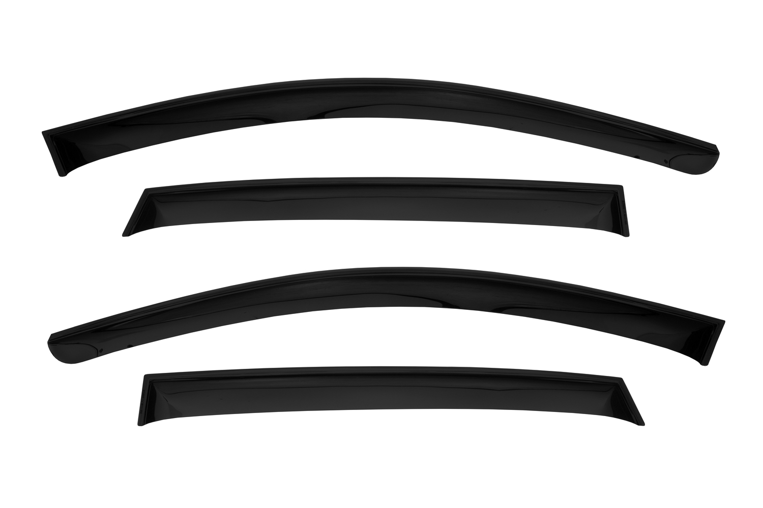 Дефлектор окон (НАКЛАДНОЙ скотч 3М) 4 шт. для SSANGYONG KYRON I 2005-2015 кроссовер / Саньенг Кайрон