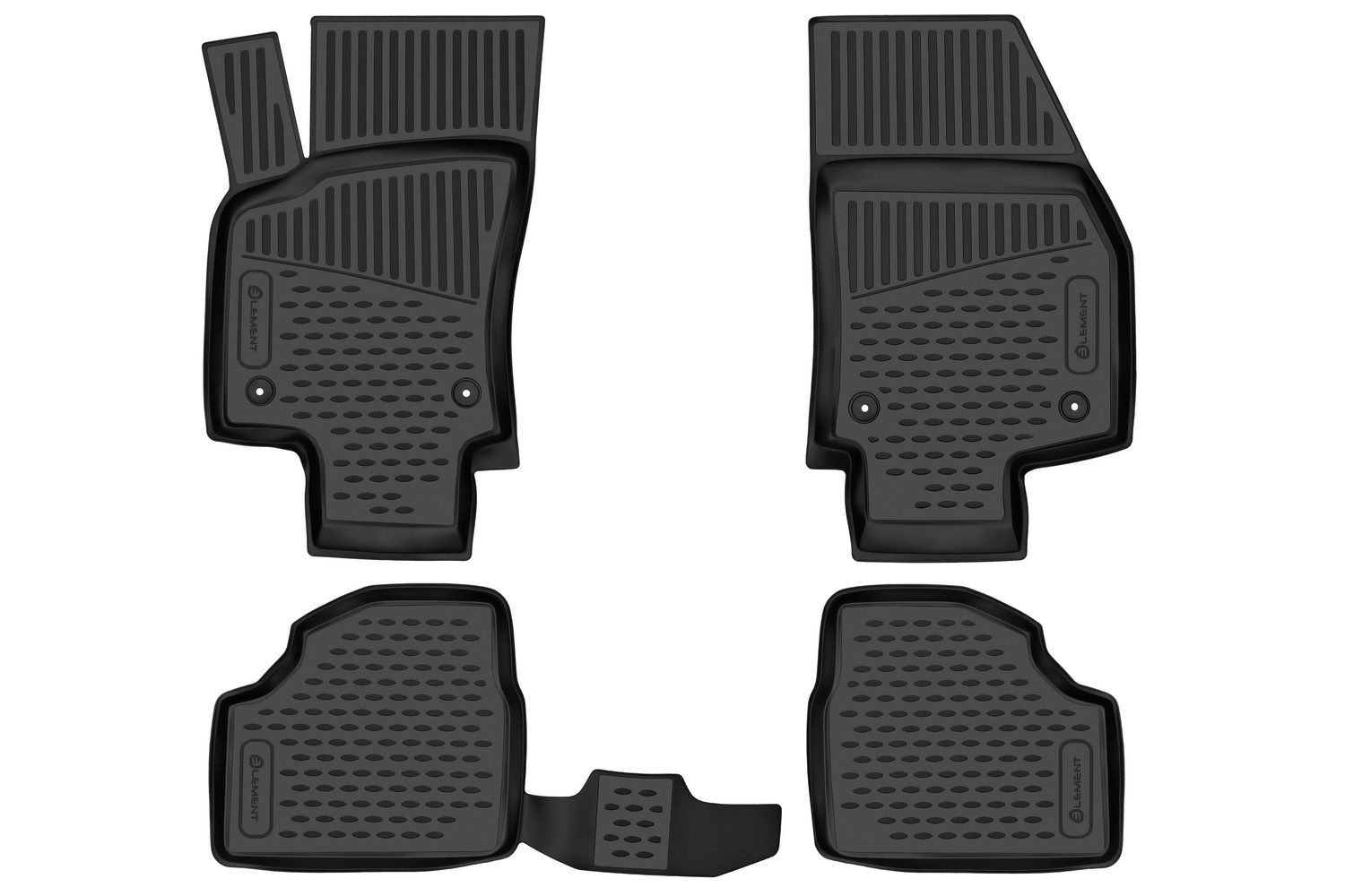 Коврики в салон для OPEL Astra (H), 2004-2014, хб., 4 шт. (ПУ, повышенная износостойкость)  / Опель Астра