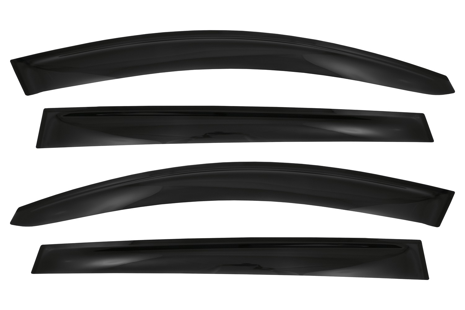 Дефлекторы боковых окон Chery Arrizo 5 GT / Chery Arrizo 6 / Omoda S5 GT / Omoda S5, 22-, 4ч., темный  / Черри / Черри Арицо 5 ГТ