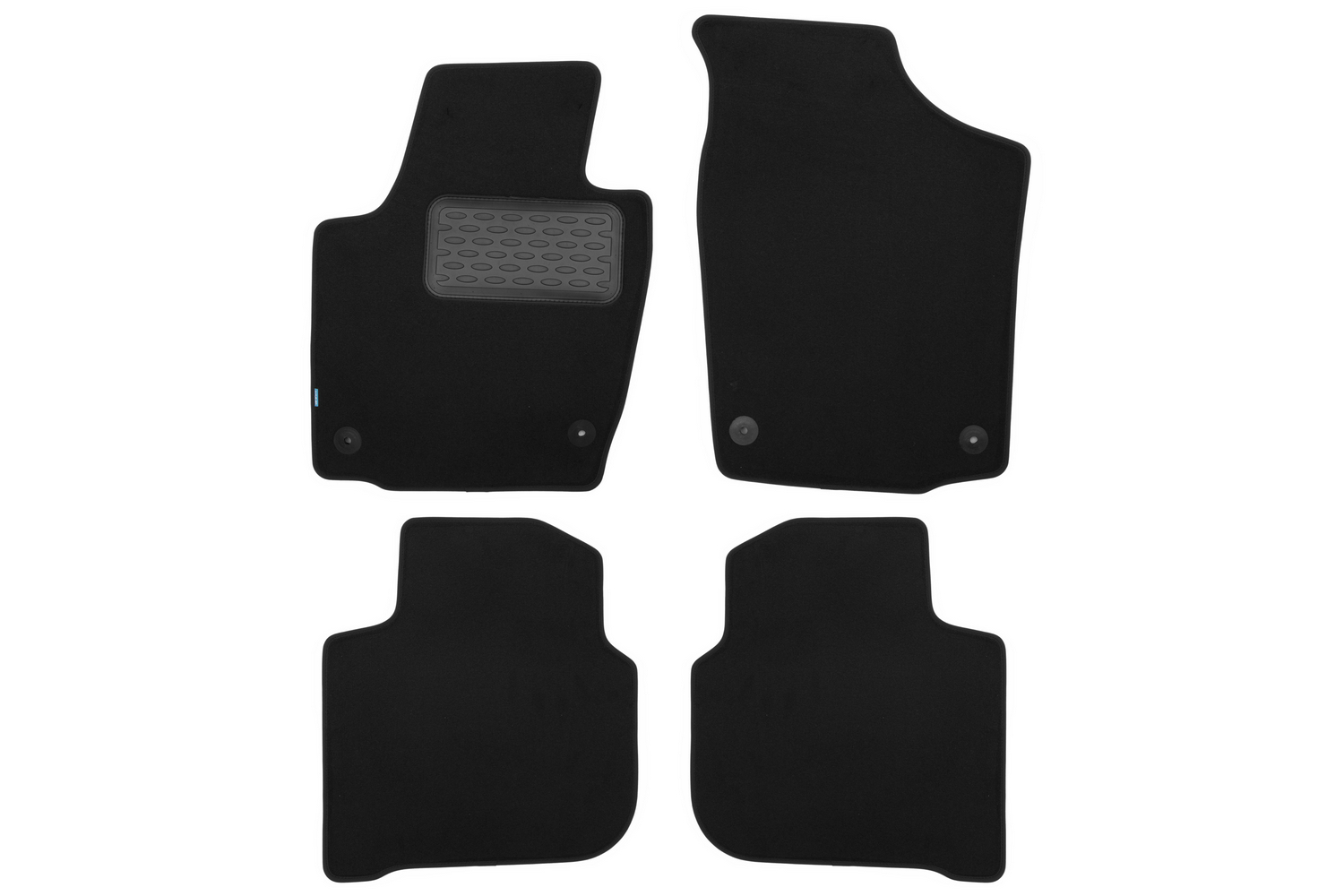 Коврики в салон Klever Premium SKODA Rapid 2012-2017, 2017-2020, сед., 4 шт.(текстиль) / Шкода Рапид