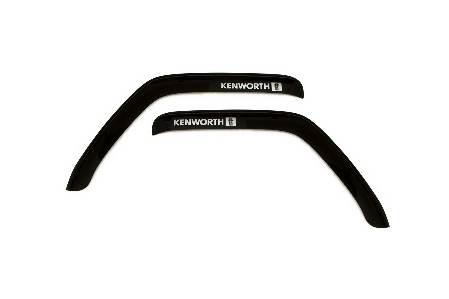 Дефлектор окон 2 шт. для KENWORTH 1996-2002, накладной, скотч 3М, дымчатый / Кенворт К сериес